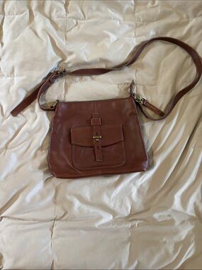 Lucky Brand Brown Leather Crossbody Bag